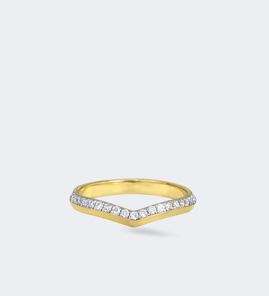 Horizon Wishbone Diamond Ring