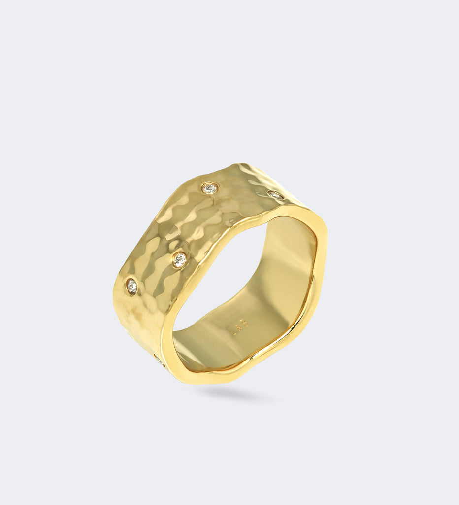 Palm Formed Statement Diamond Ring
