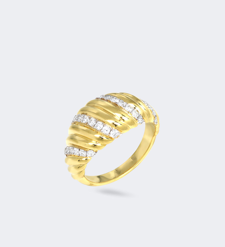 Gold Diamond Ring- Lark and Berry